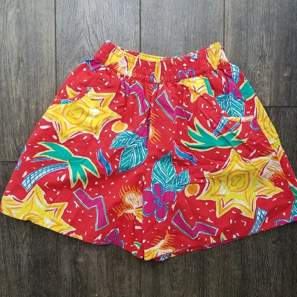 Vintage bold bright retro shorts - small/medium - Picture 4 of 5